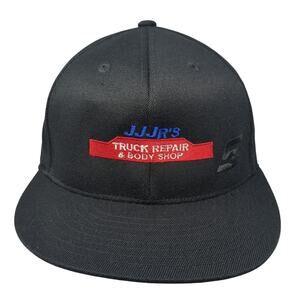 JJJR's Truck Reapir & Body Shop Baseball Cap Black OS Embroidered 210 Fitted